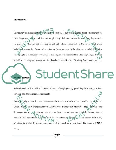 Community Safety Strategies