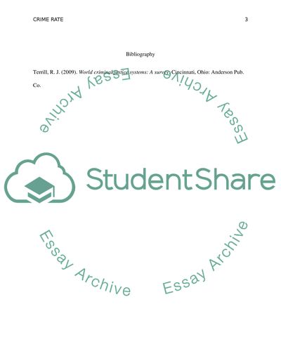 Crime Problem from an Historical Perspective