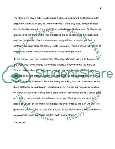 Macbeth as History: Between the Lines and Beyond the Facts