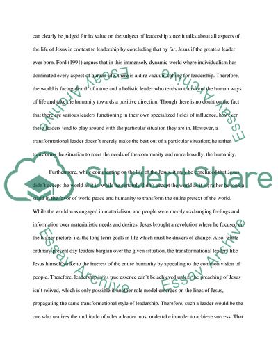 Personal Biblical Philosophy of Leadership