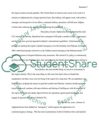 U.S War on Afghanistan