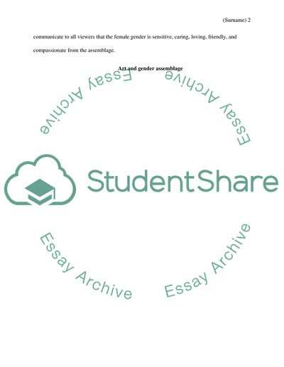 Art and Gender Assemblage