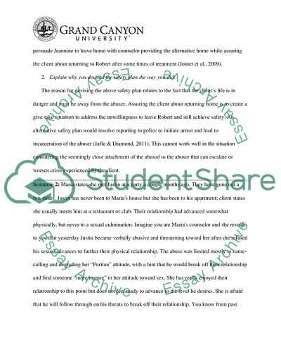 Devising Safety Plans