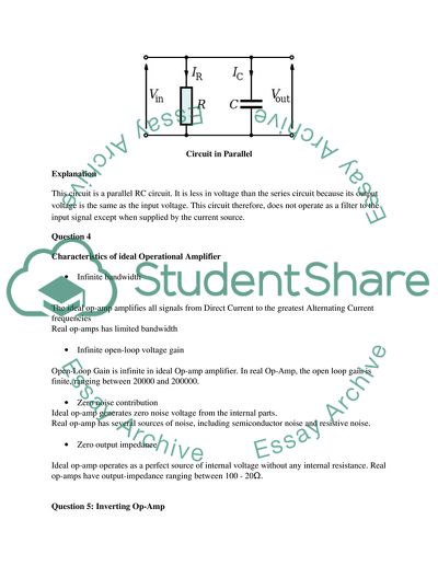 Function of filter circuit