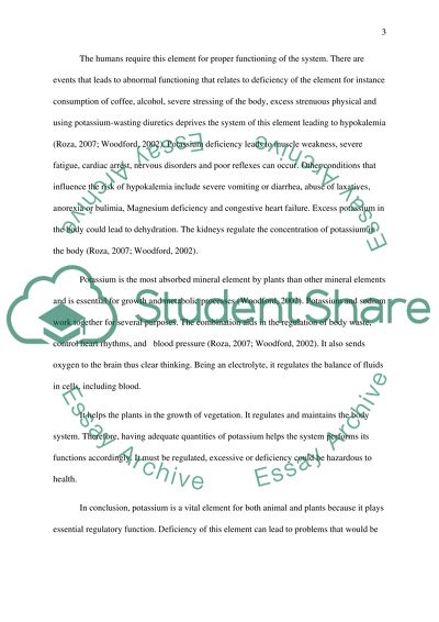 Potassium Chemical Element