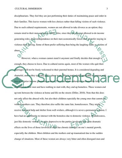 Features of Cultural Immersion