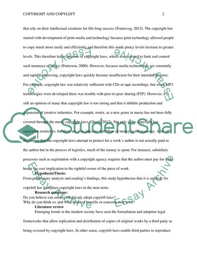 Copyright and Copyleft