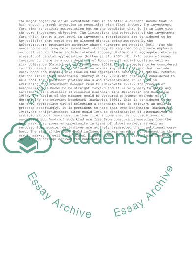 Portfolio Management-Efficient Portfolio and Investment Fund