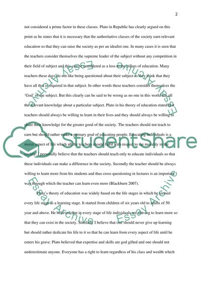 Maria Montessori - Personal Philosophy and Plato