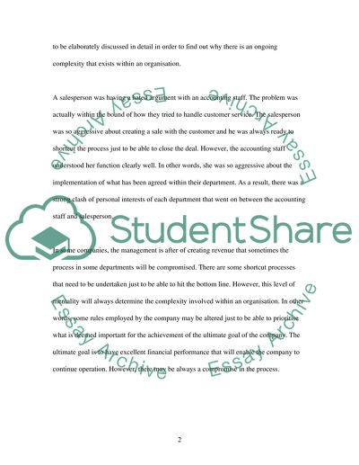 The Complexity of Management