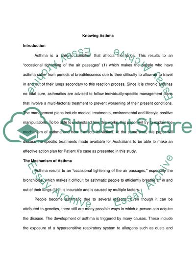 Asthma Cycle of Care Program