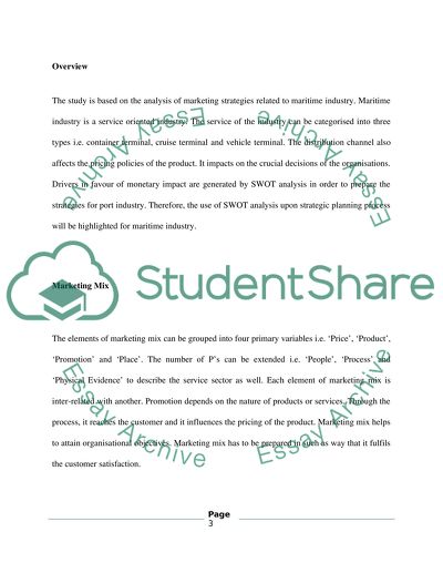 Marketing Strategies to Maritime Industry