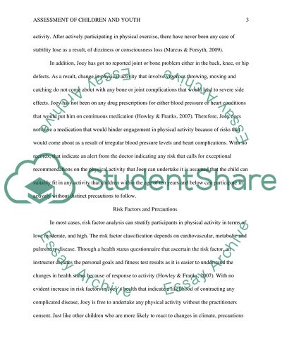 Assessment of Children and Youth