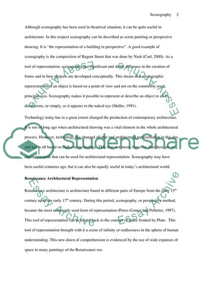 Scenography and the Role of Architectural Representation in the Production of Contemporary Architecture