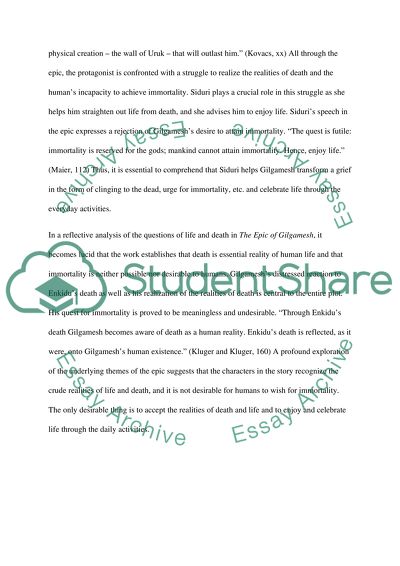 The Epic of Gilgamesh by Maureen Gallery Kovacs