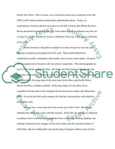 Film Noir Scorsese and fhe Gangster Film