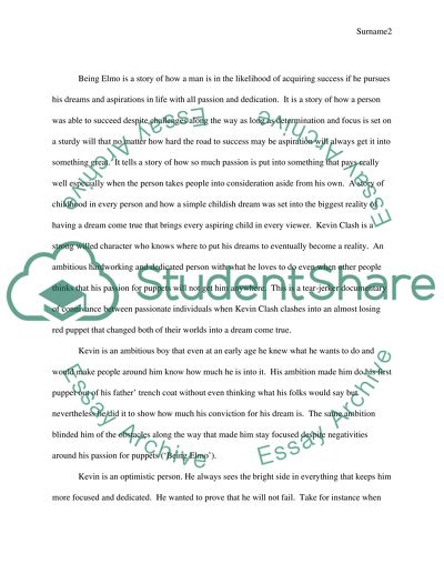 Character Study of Kevin Clash in Constance Marks Being Elmo