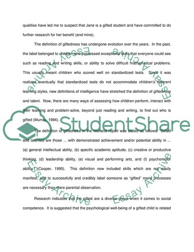 Teaching a Gifted Child in a Mainstream Classroom