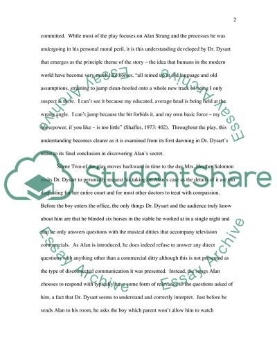 Analysis of Peter Shaffers Play Equus