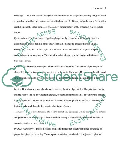 Six Philosophy Questions