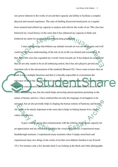 Visual Representations of the Surrounding Culture