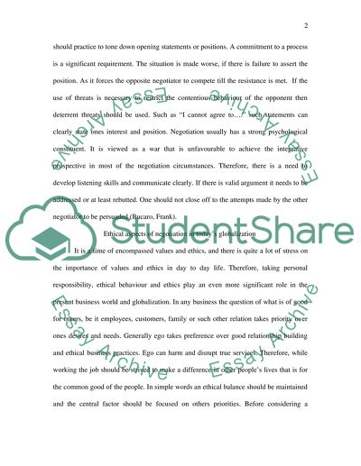 Ethical Pitfalls in Negotiation