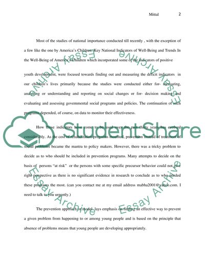 Use of Needs Assessments