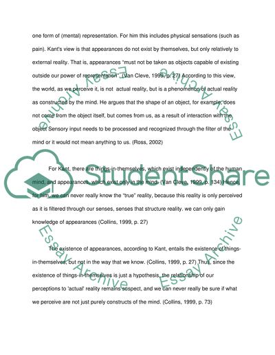 The Ideas of Emmanuel Kant