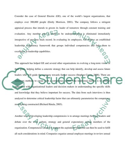 Leadership and Organizational Development