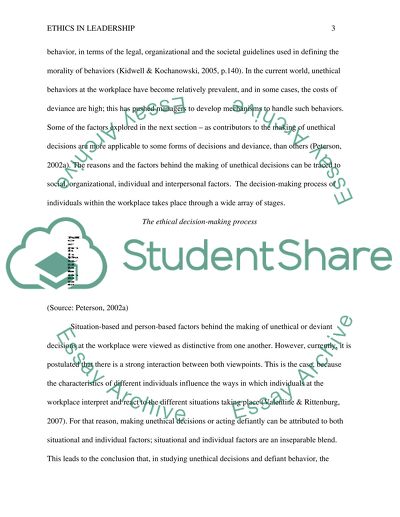 Ethics in Leadership