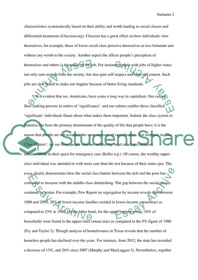 Does Class Really Matter