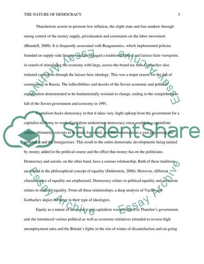 The nature of democracy