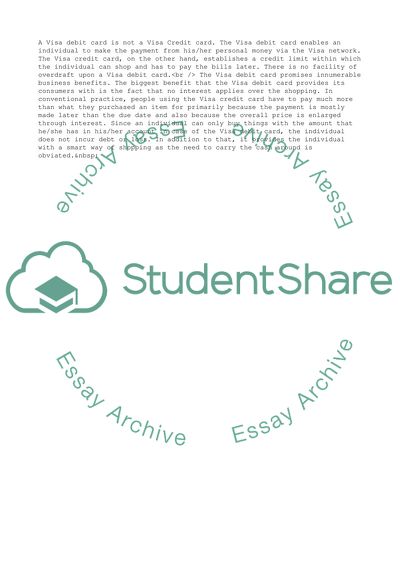 The Business Benefits of Visa Debit Cards