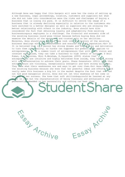 New Owner and Existing Business