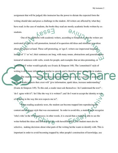 The Concept of Voice in Academic Writing