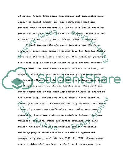 Does Social Class Influence the Chances of Being Involved in a Crime