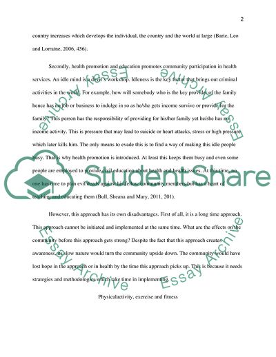 Health Promotion and Education