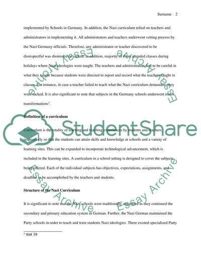 Nazi Education System