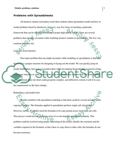 Spreadsheet Modeling on the Microsoft Windows Platform
