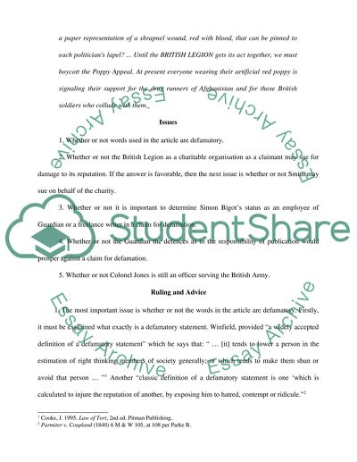 The Poppy Appeal Case