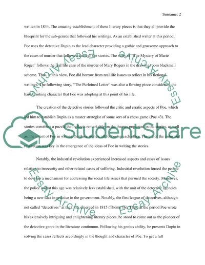 The Detective Genre Development in the 19th Century