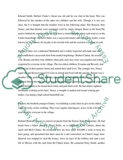 What to Take from In Cold Blood by Truman Capote