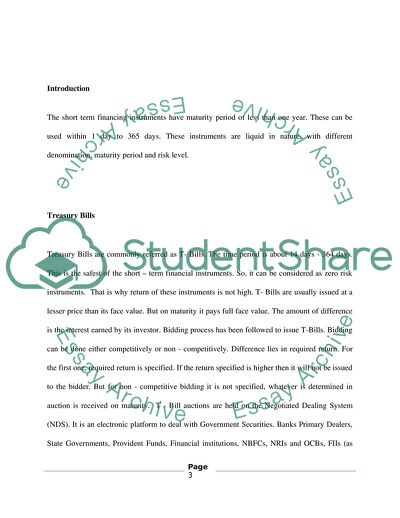 Handbook Financing of Short-Term