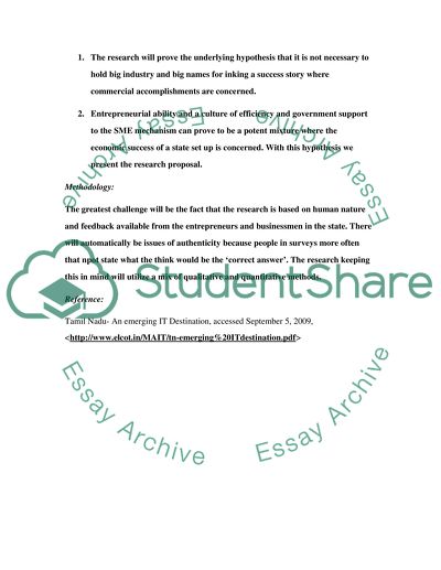 Small and Micro Enterprises