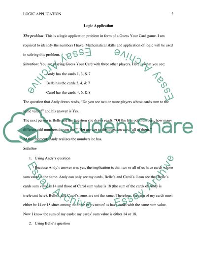 Fuzzy Logic Application