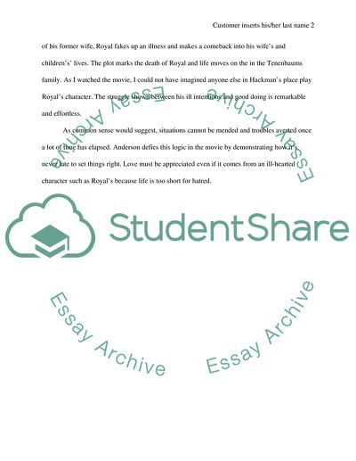 The Royal Tenenbaums -movie