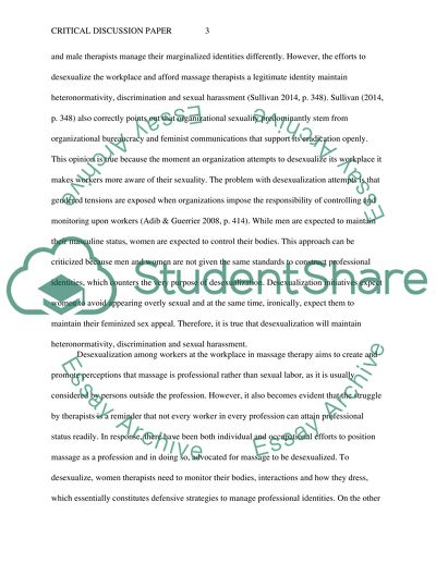 Desexualization, Gender and Sexuality at Work