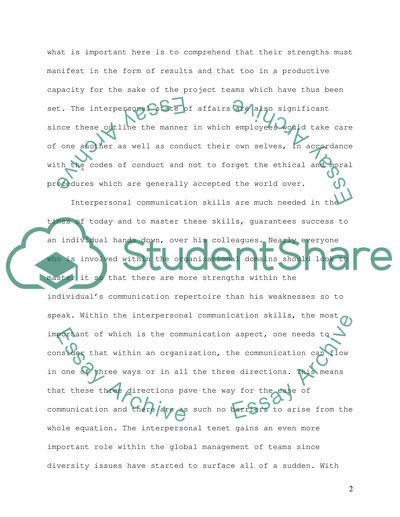 Managing Interpersonal Behavior at Work