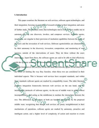 Software Agent Technologies Integration With Web Services