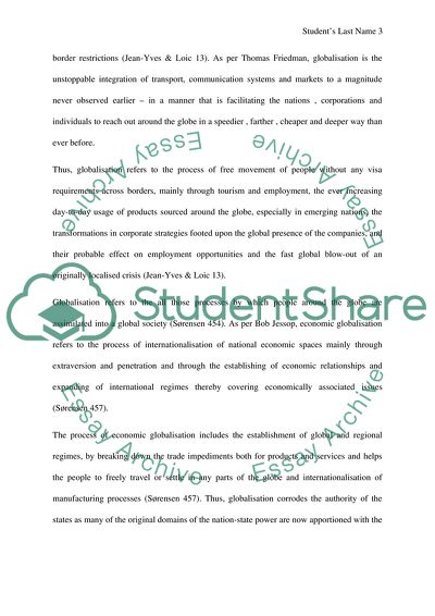 Globalisation and International Political Economy